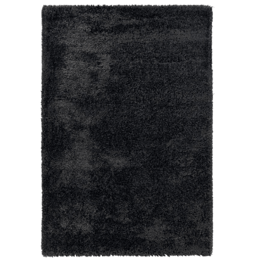 shaggy rug anthracite/black foliage shaggy 200x290cm