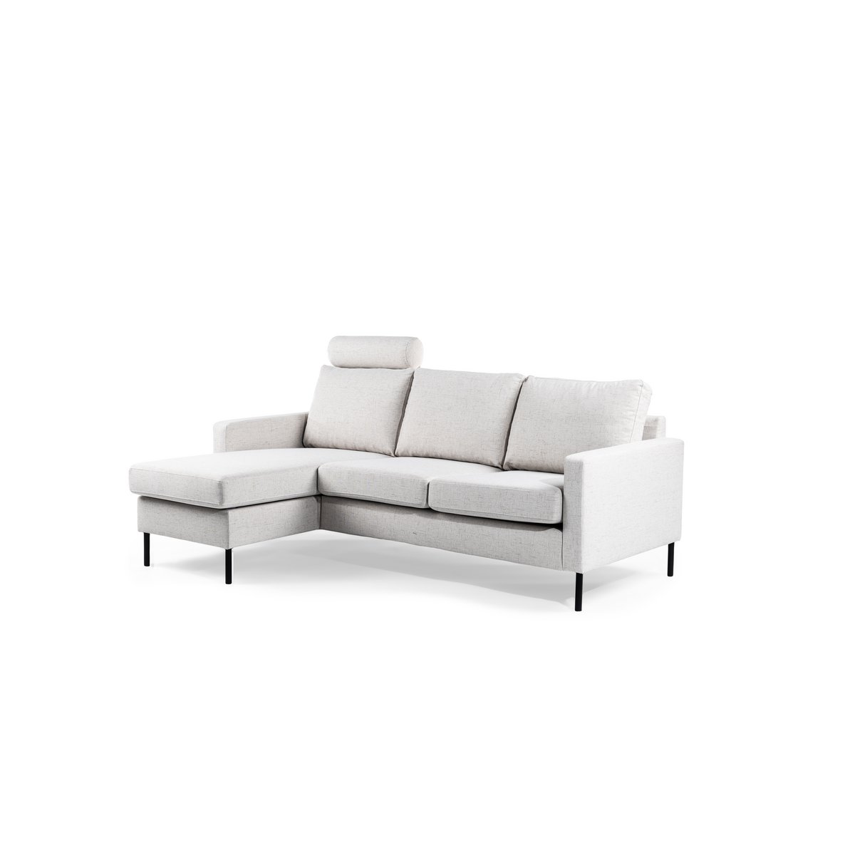 3-seater sofa cl l+r, with headrest, valente fabric, v920 natural