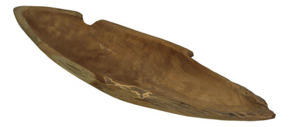 Fruit bowl Canoe - 50-60x15x12 - Natural - Teak