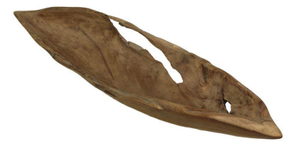 Fruit bowl Canoe - 50-60x15x12 - Natural - Teak