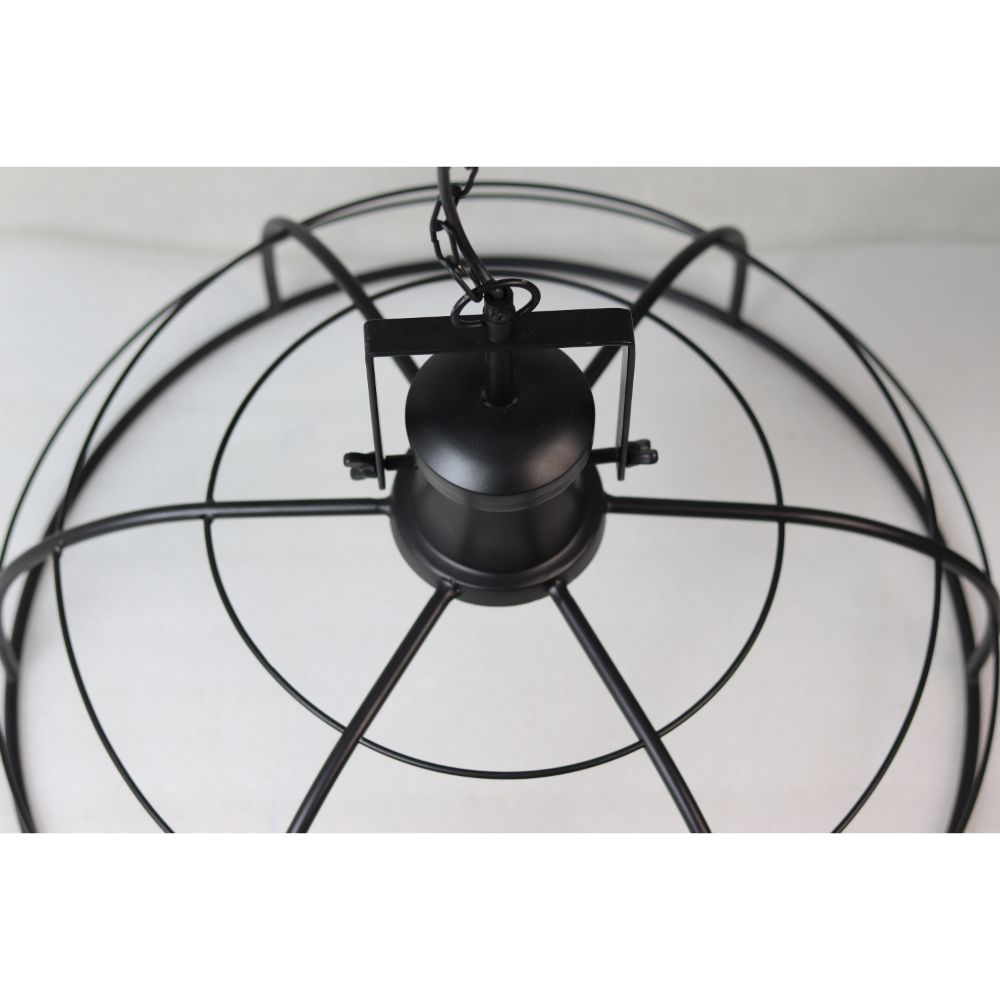 hanglamp crown - ø60x43 - powder coated black - ijzer
