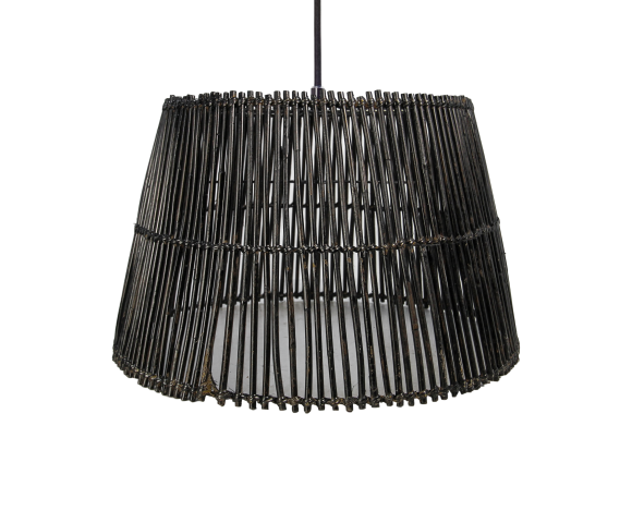 hanglamp - ø33 cm - rotan - black wash
