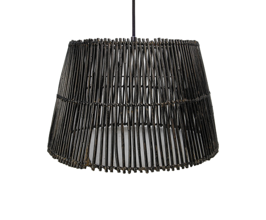 Hanging lamp - ø33 cm - rattan - black wash