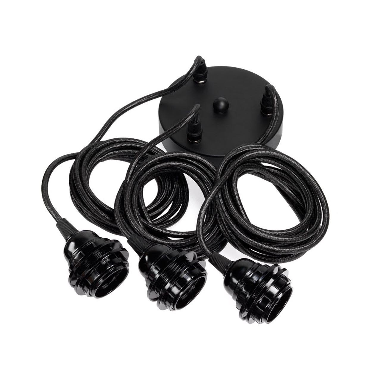 lamp socket for ceiling - black - 3 fittings