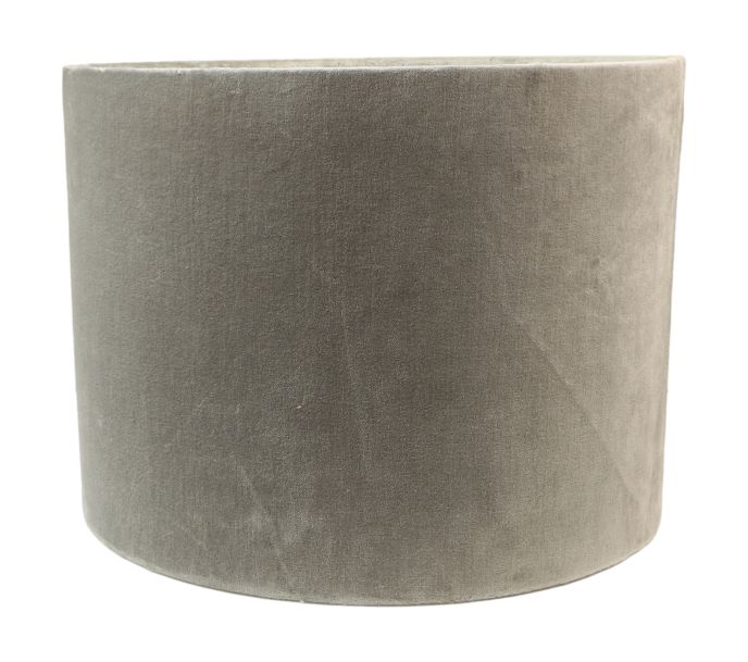 round lampshade - 32x32x24 - light gray - velvet