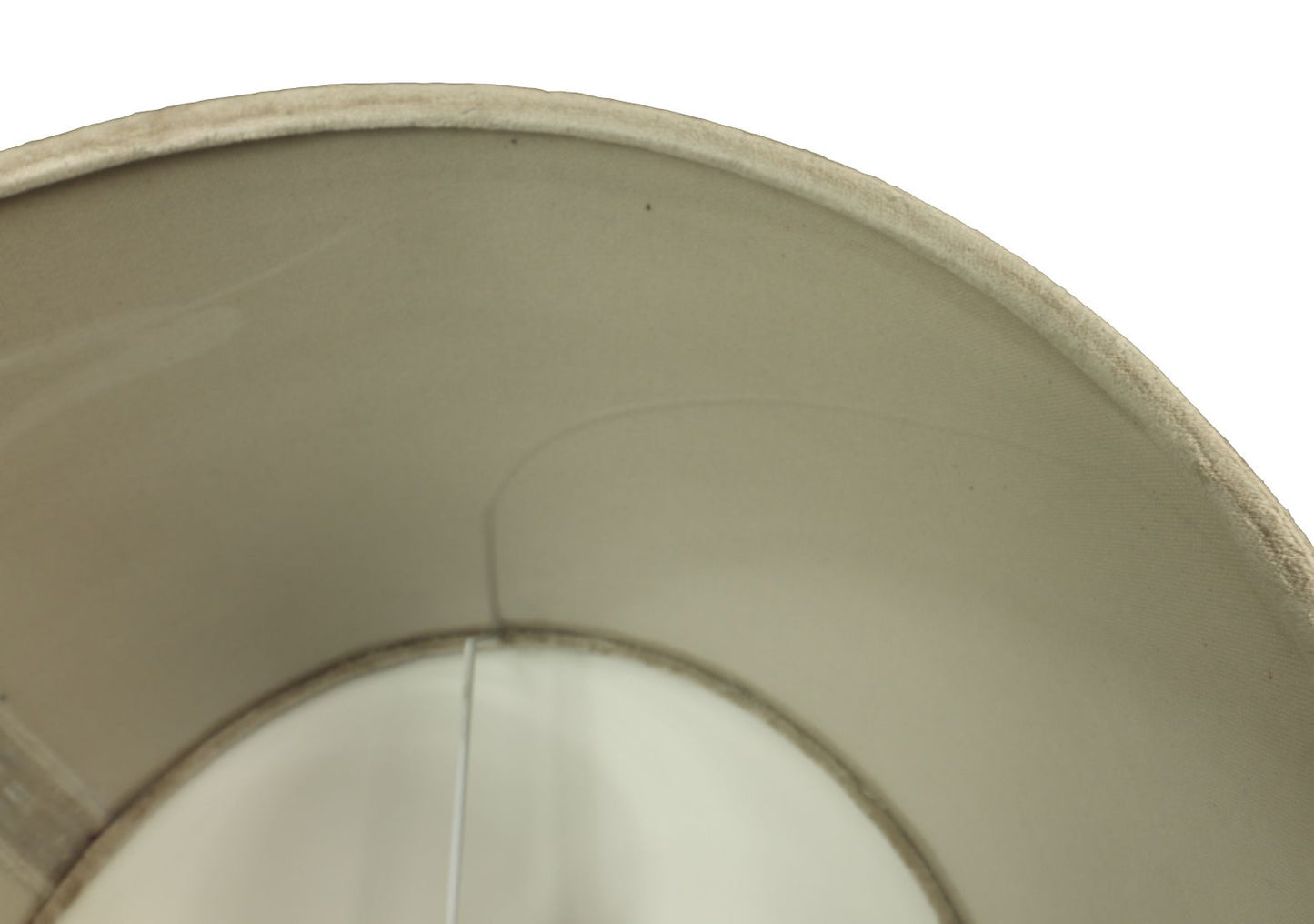 round lampshade - 32x32x24 - warm gray - velvet