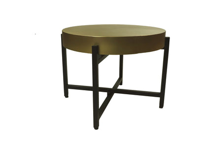 Coffee table - ø50x40 - Gold/black - Metal