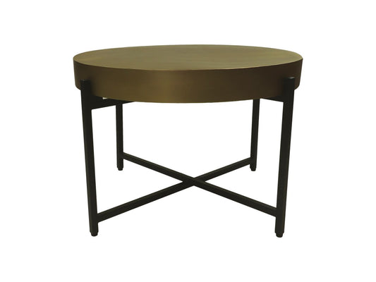 Coffee table - ø70x50 - Gold/black - Metal