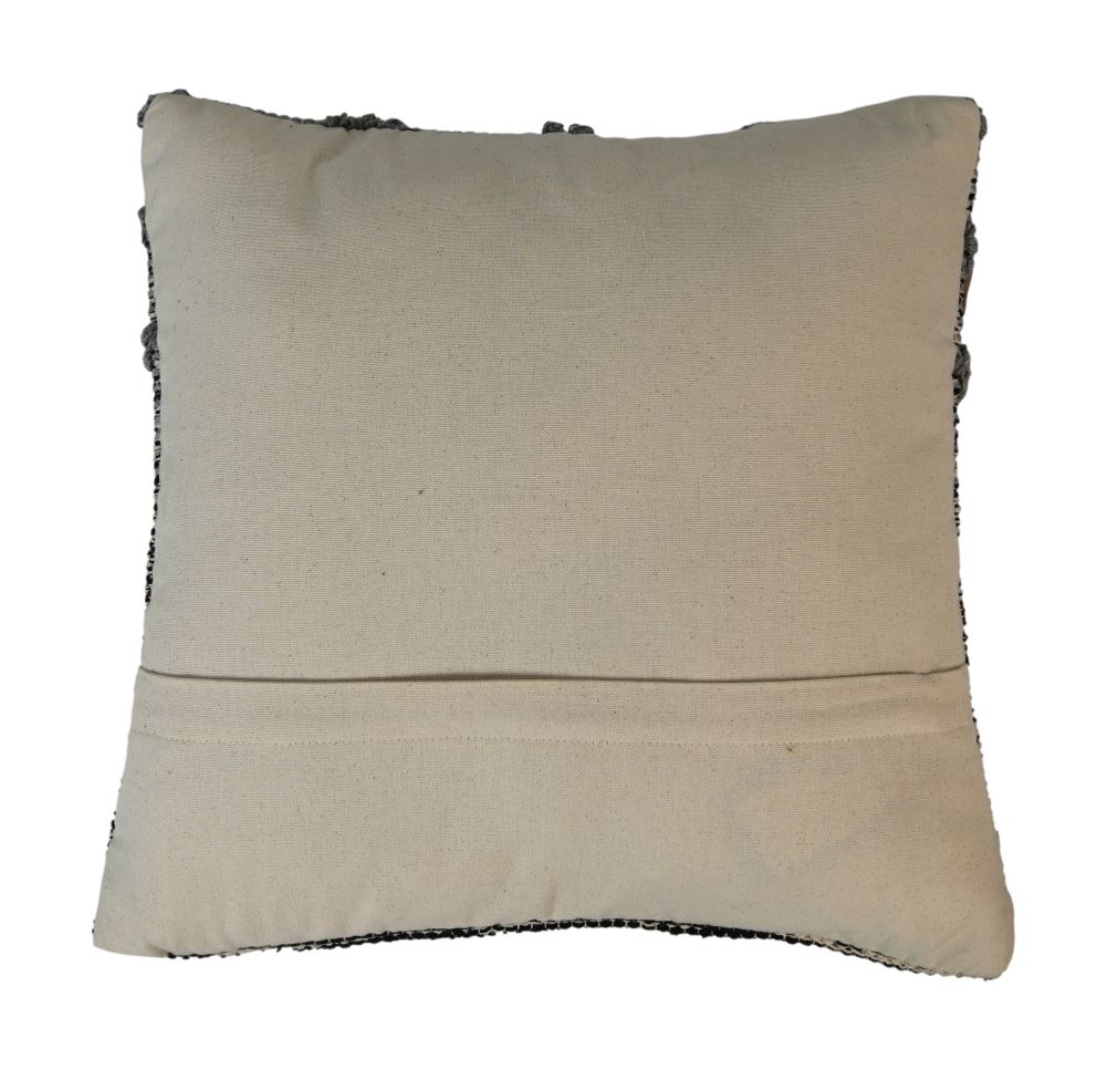 decorative cushion - 45x45 - gray/black - cotton