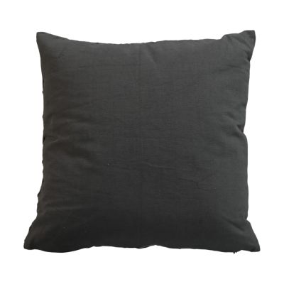 decorative cushion - 45x45 - light gray - velvet/cotton