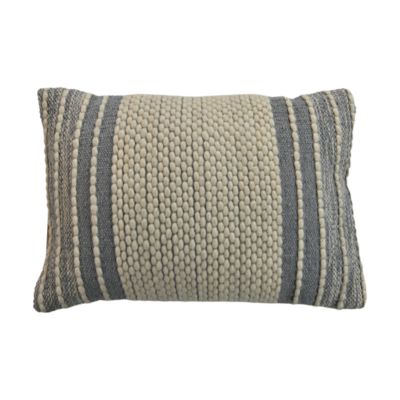 Decorative cushion with tassels - 35x50 - Natural/grey - Cotton