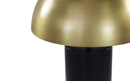 Table lamp with shade - 30x30x45 - Black/gold - Metal