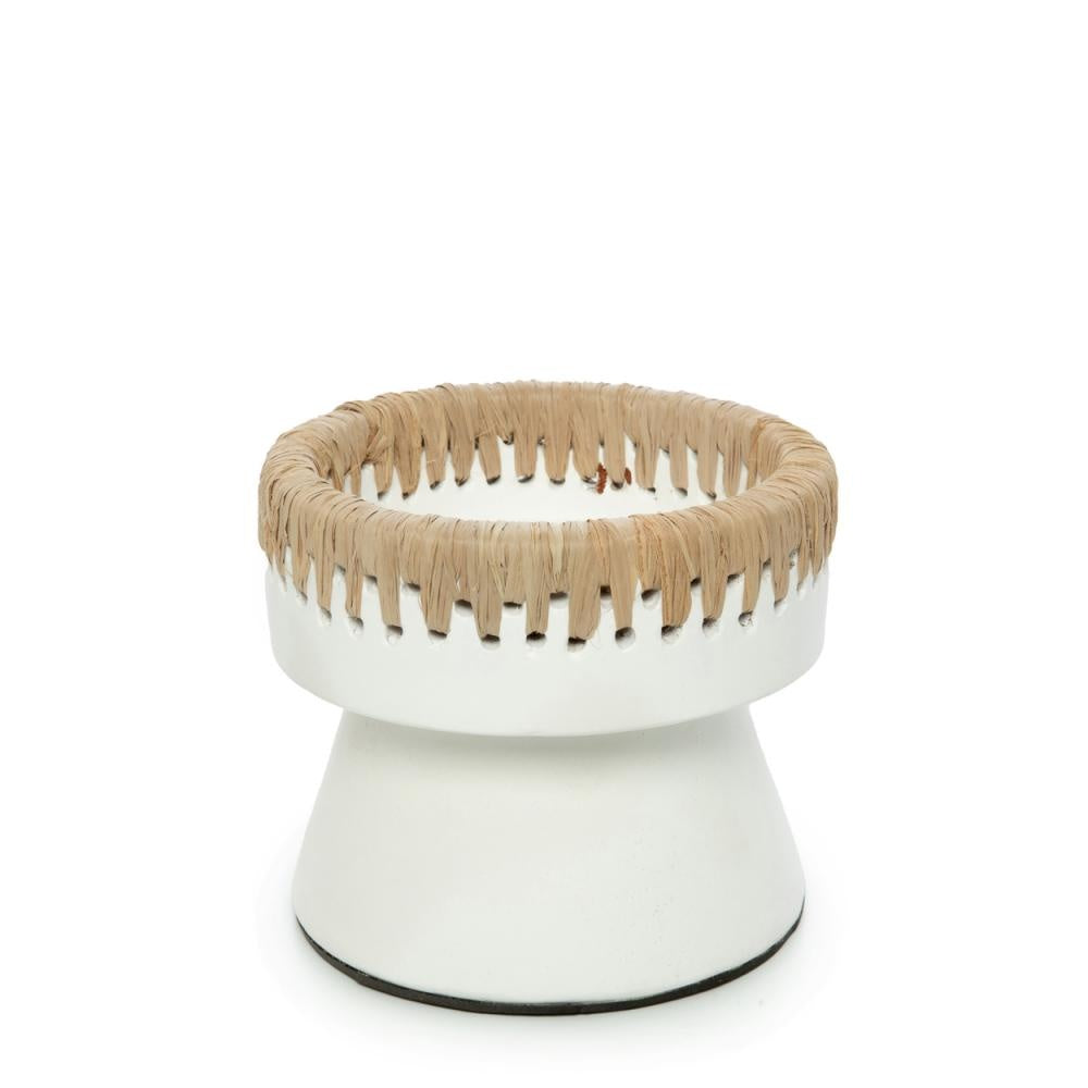 the pretty candle holder - white natural - s