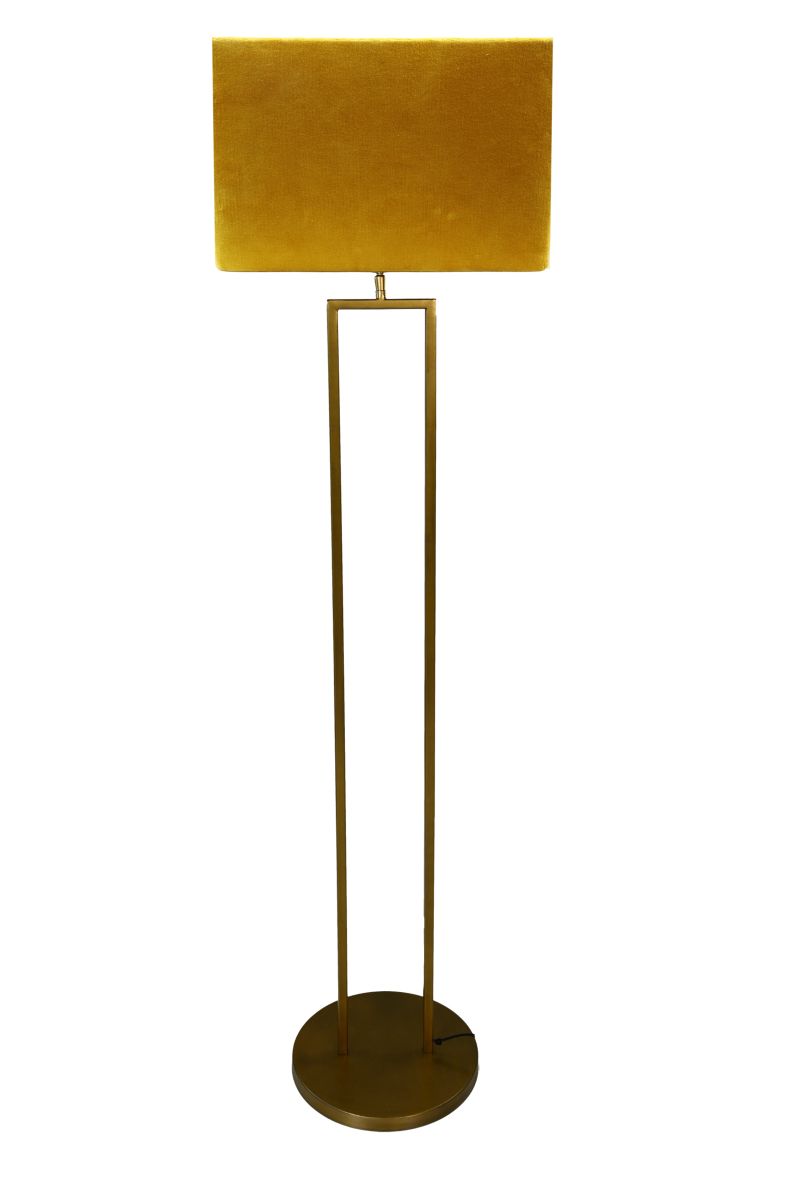 vloerlamp - 30x30x150 - goud - metaal