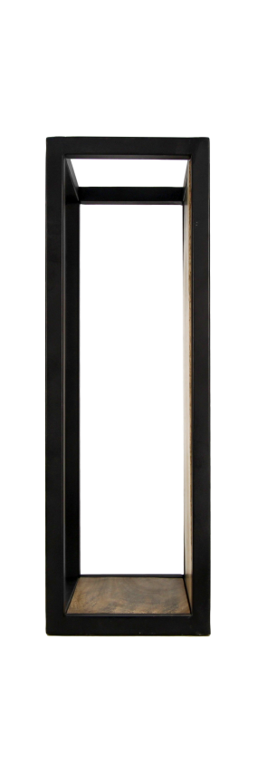 wandbox levels - 25x55 cm - mangohout/ijzer