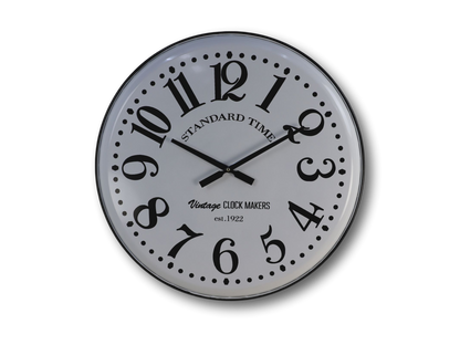 Wall clock Roman - ø62x5x62 - White - Iron