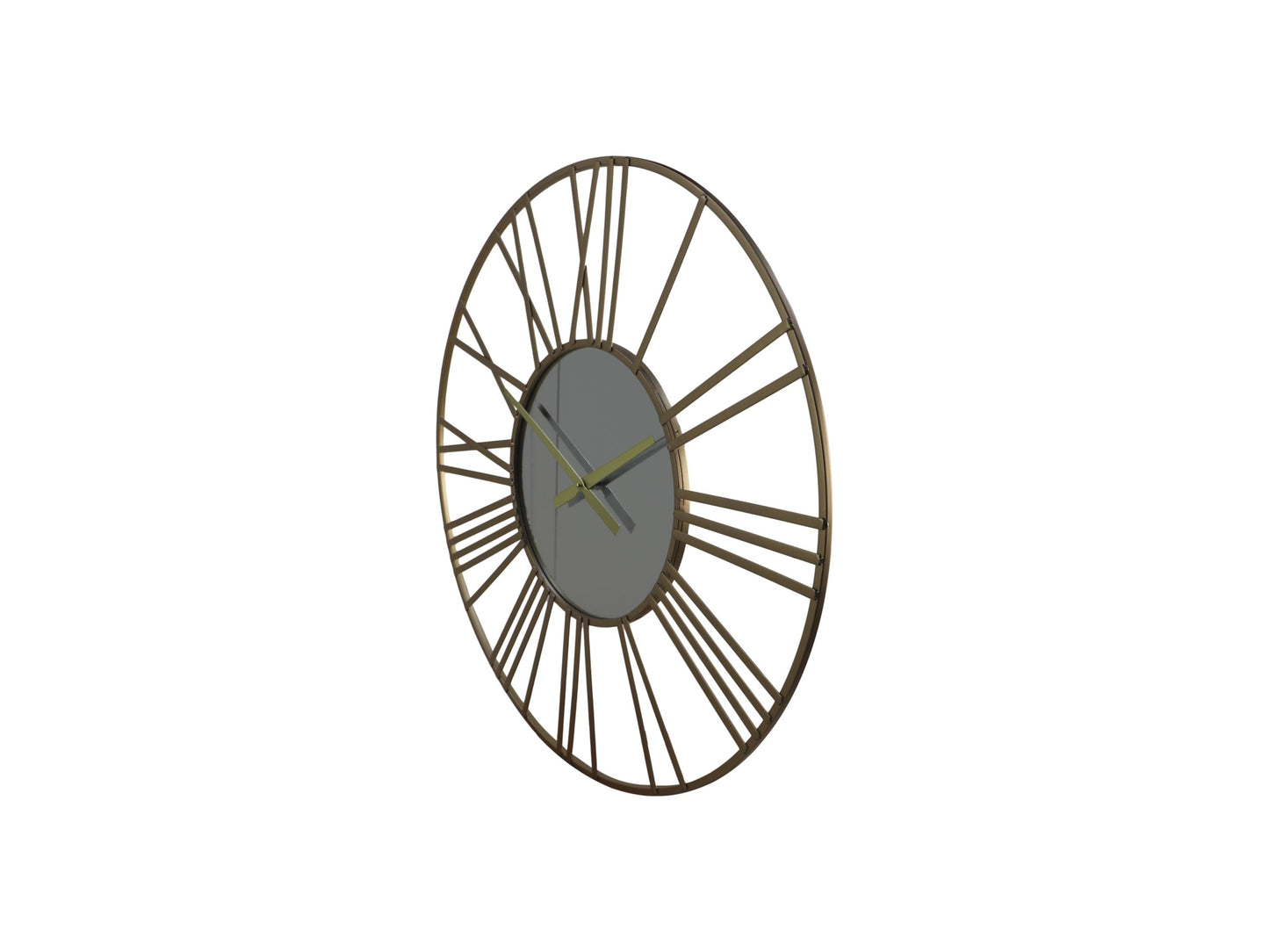 wall clock roman - ø80x5x80 - gold - iron