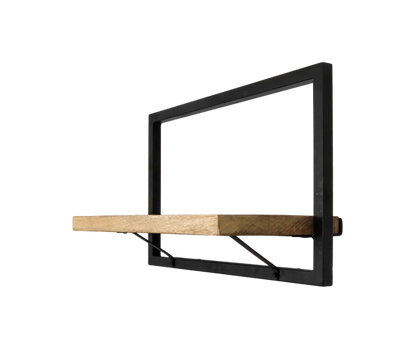 Wall shelf Levels - 51x32 cm - mango wood/iron