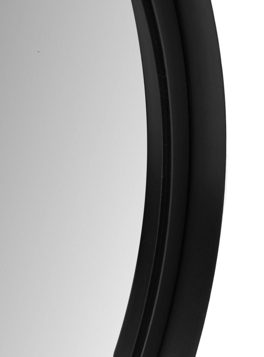 wall mirror fletcher round - ø40 - black - metal/glass