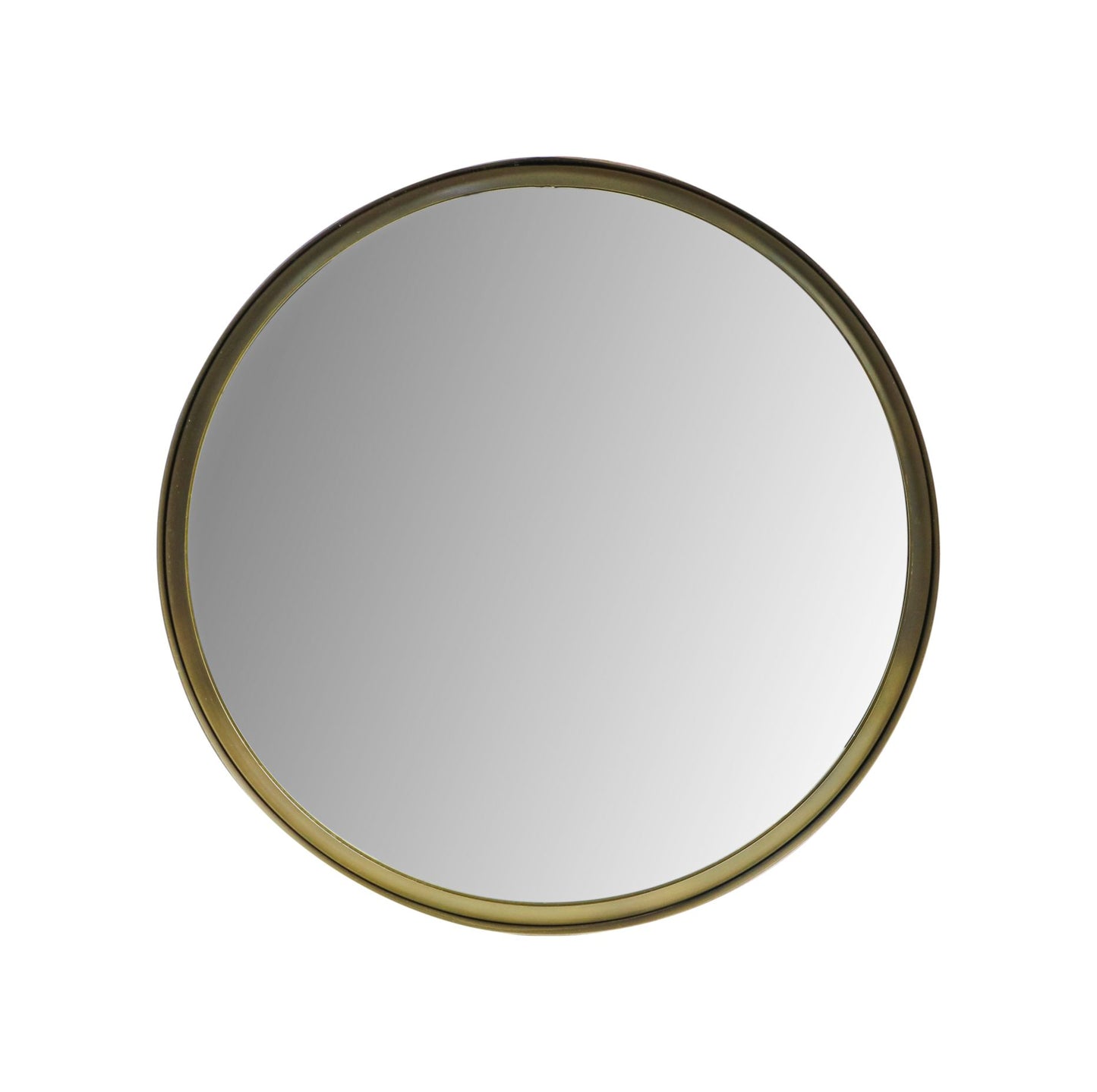 wall mirror fletcher round - ø50 - antique gold - metal/glass