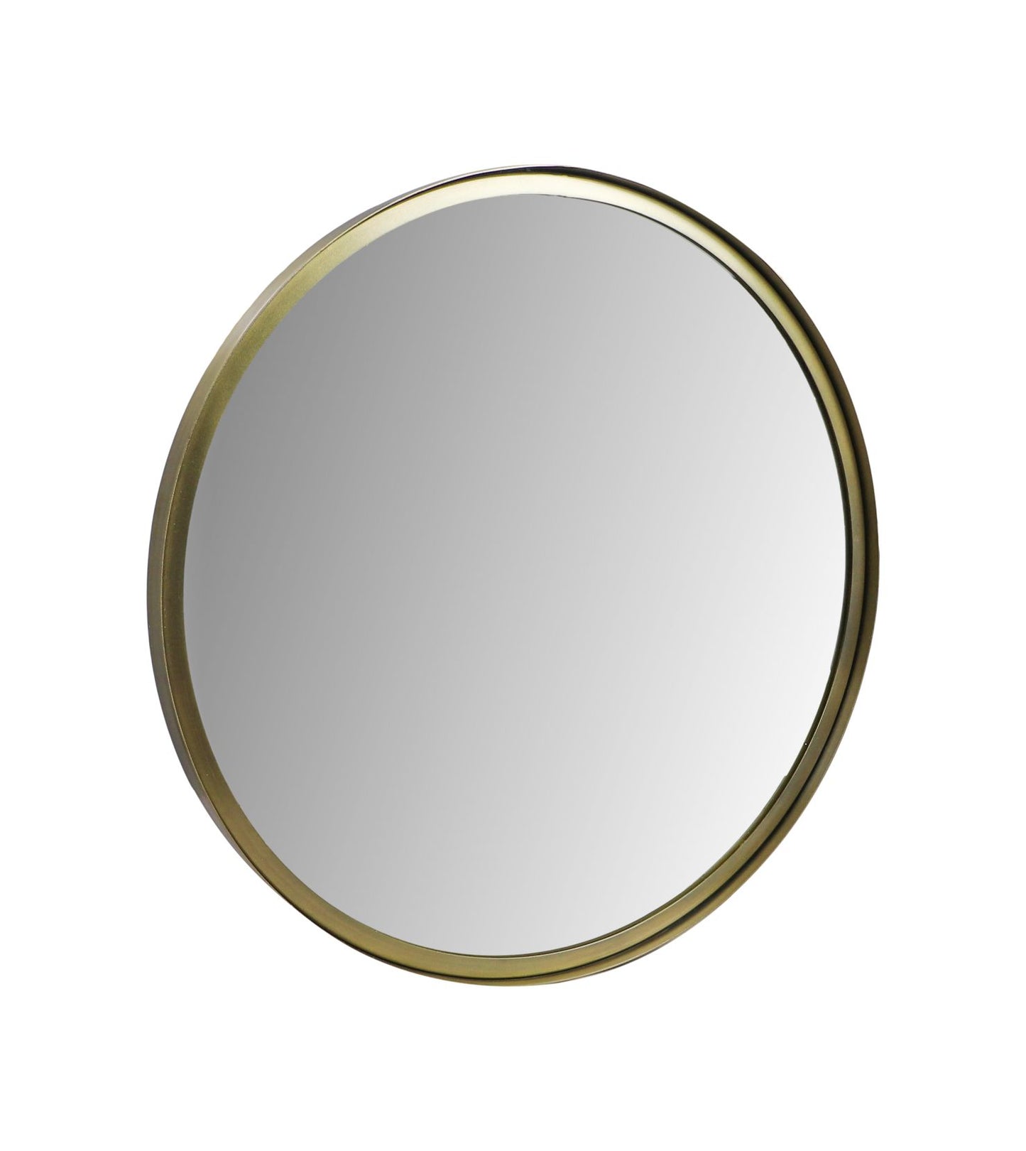 wall mirror fletcher round - ø50 - antique gold - metal/glass