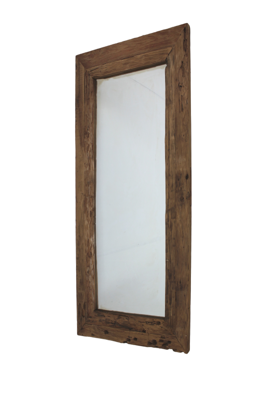 wall mirror rustic - 140x80 cm - driftwood teak